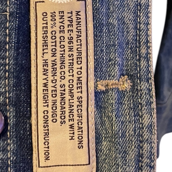Enyce Men's Faded denim worker jacket with four front pockets. - Picture 13 of 15